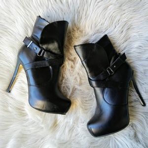 JustFab platform booties
